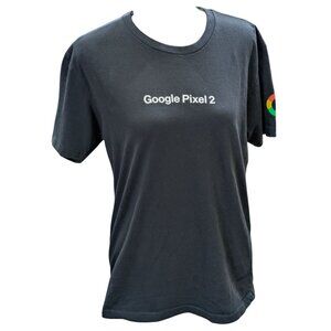 Google Pixel 2 Promo Womens T-Shirt Black Next Level Medium Cotton Blend